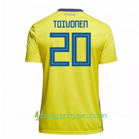 Billige Fotballdrakter Sverige Toivonen 20 VM 2018 Hjemmedraktsett
